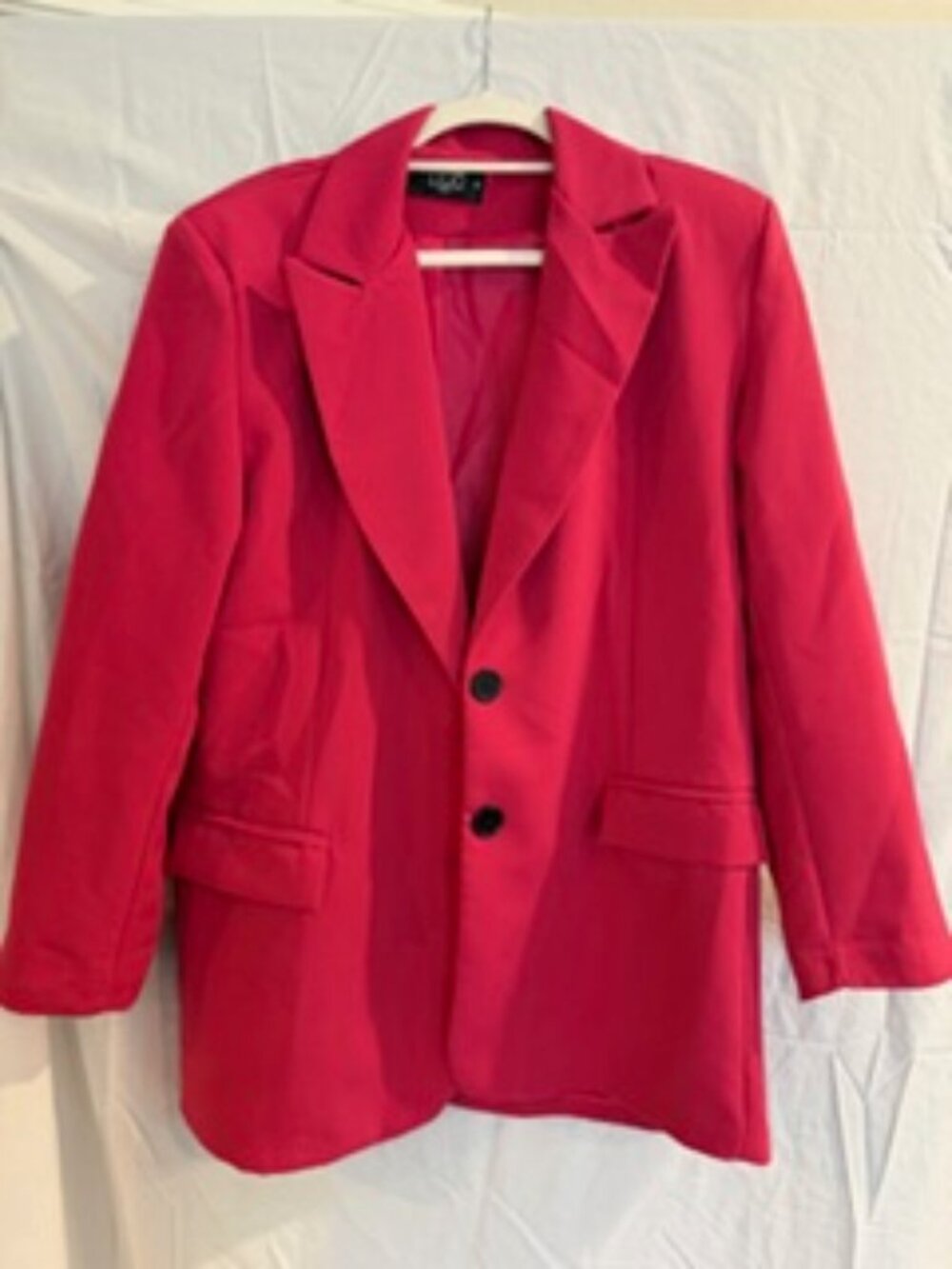 Itoo Italy Pink Blazer Jacket Structured Button Front Size M
